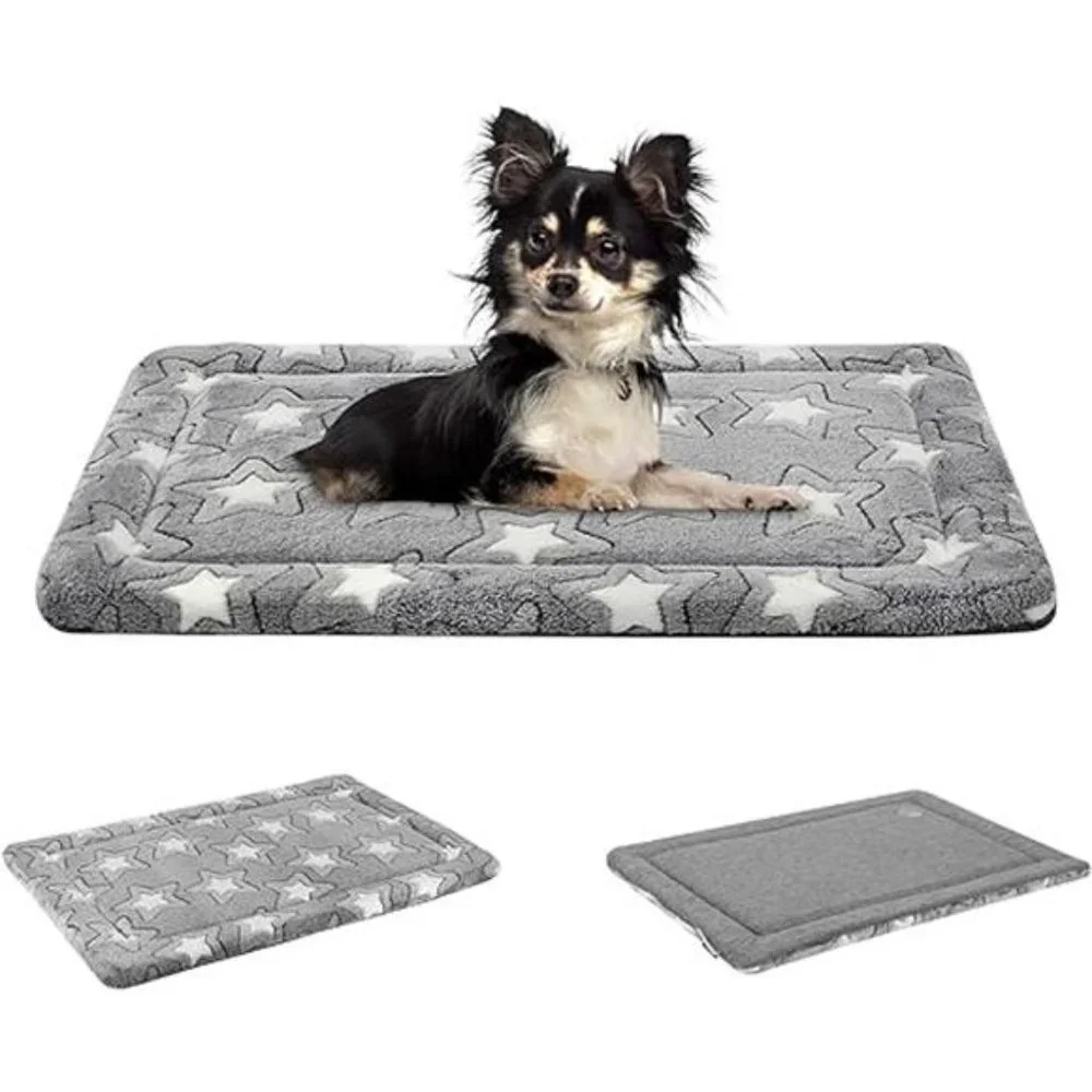Dog Bed Mat Dog Crate Pad Reversible (Cool &Warm),Machine Washable Dog Crate Mat